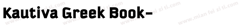 Kautiva Greek Book字体转换